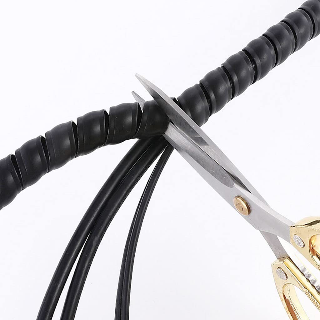 Tube en Spirale pour câbles, découpable Protecteur et Range-câbles(ID 38mm,5 Meters)
