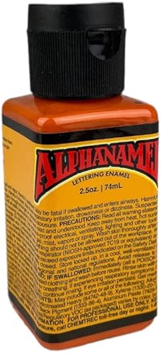 Miniatura 28 de Alphanamel Imitation Gold - Pintura esmaltada para rayas, pintura de letreros, letras, bellas artes, 36 colores, varios tamaños, 2.5 onzas azul