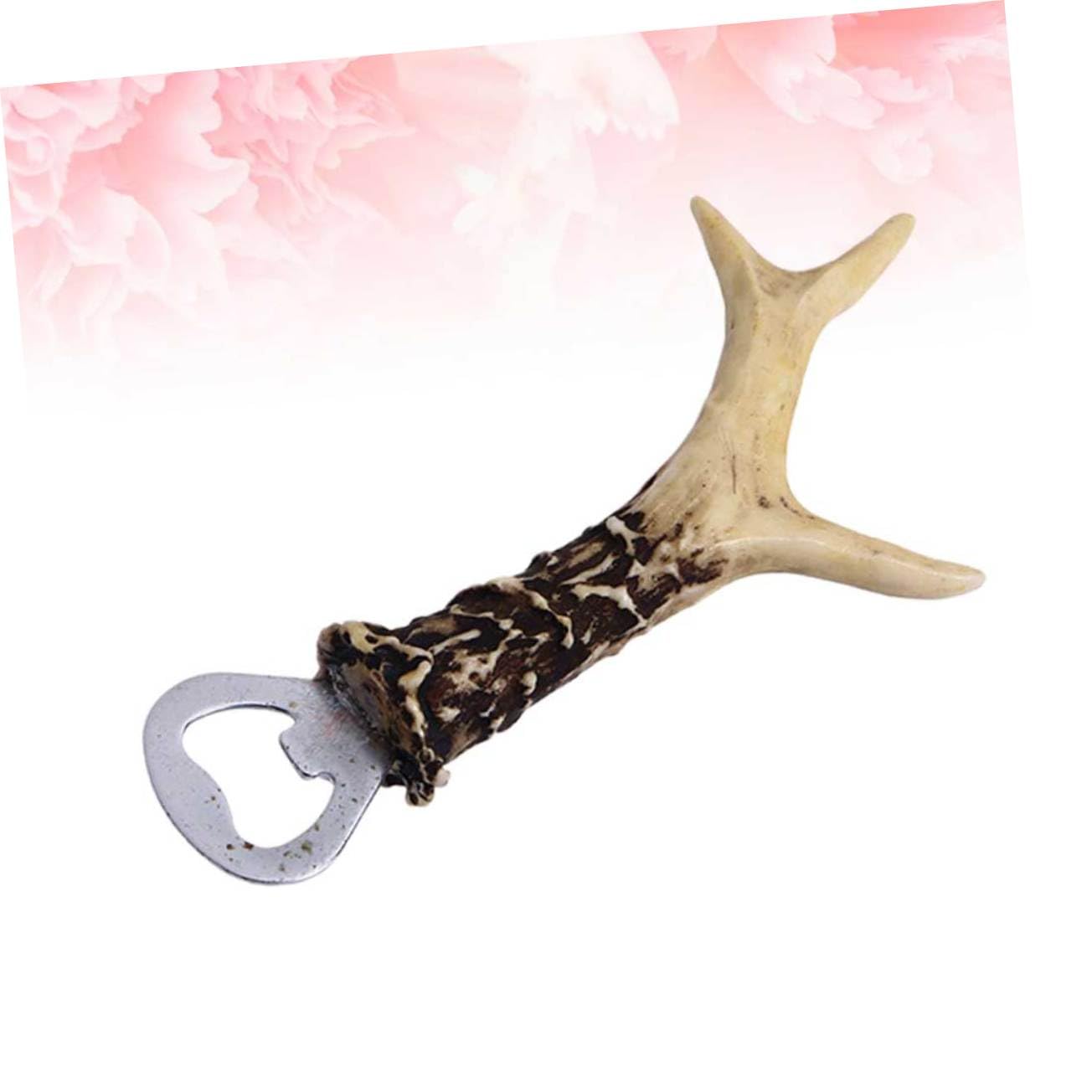 Ouvre-bouteille en Résine Motif Bois de Cerf, Décapsuleur Pratique et Démontable, Facile à Nettoyer, pour Bière et Bar
