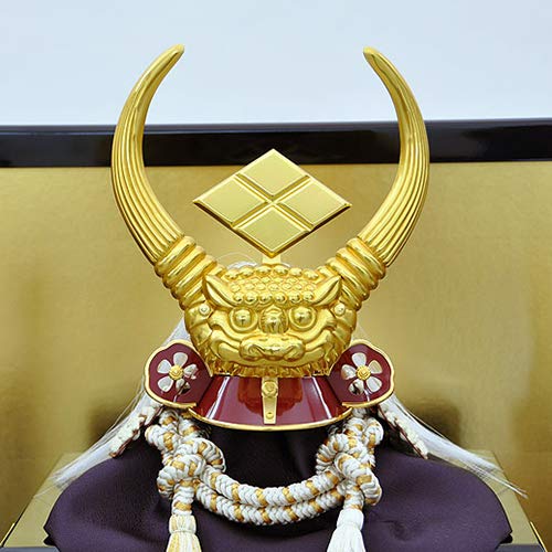 Amazon | 【五月人形】【コンパクト】兜飾り 武田信玄公 金箔屏風平台