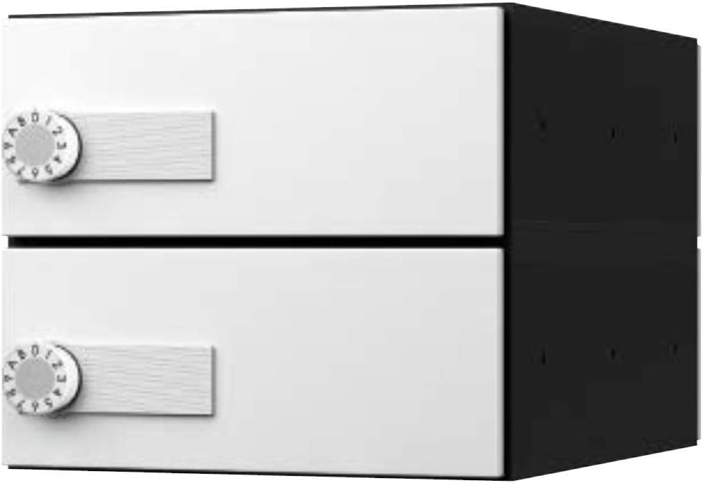 NASTA Post D-All (Dial) KS-MB6101P-2L-W Front in/Post Indoor Type White Main Unit: Depth 15.0 inches (38.1 cm), Main Unit: Height 9.4 inches (24 cm), Main Unit: Width 11.0 inches (28 cm), Pack of 3