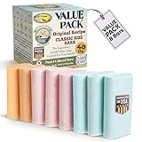 Amish Farms Soap Value Pack– 8 Easy-to-Grip Hydrating Bars (5 oz Each, 2.5 lb) | Cold-Process, USA Made for Sensitive Skin, Face, Hair & Body | Gentle Clean Scent Original Recipe – Tin Tub Collection