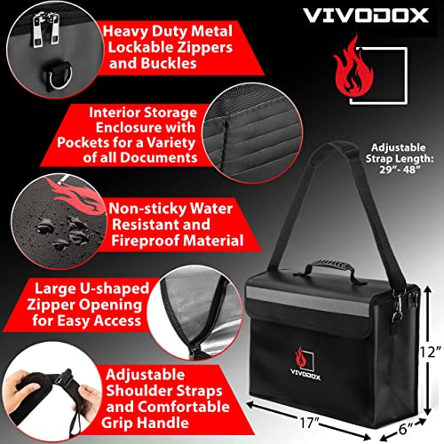 VIVODOX Fireproof Document Bag