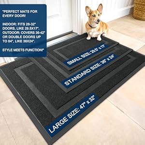 Olanlyfrontdoormatindooroutdoorentrancewaterproofallseasonallweatherdoormatsturdynaturalrubberfaderesistantlowprofileeasycleanpatioporchentrywaymat295x17black Urban Country Home Decor Olanly front door mat indoor outdoor entrance waterproof all season all weather doormat sturdy natural rubber fade resistant low profile easy clean patio porch entryway mat 295×17 black urban country home decor