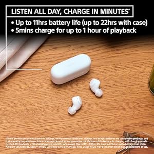 Sony WF-C510 Truly Wireless Bluetooth Earbud Headphones, Black | Comfortable & Compact Fit, Up to 22 Hours of Battery, Multipoint Connection, Ambient Sound Mode. IPX4 Water Resistant — photo 3 of 6