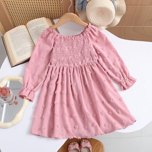 Robe de fête fille à volants pour cérémonies chic