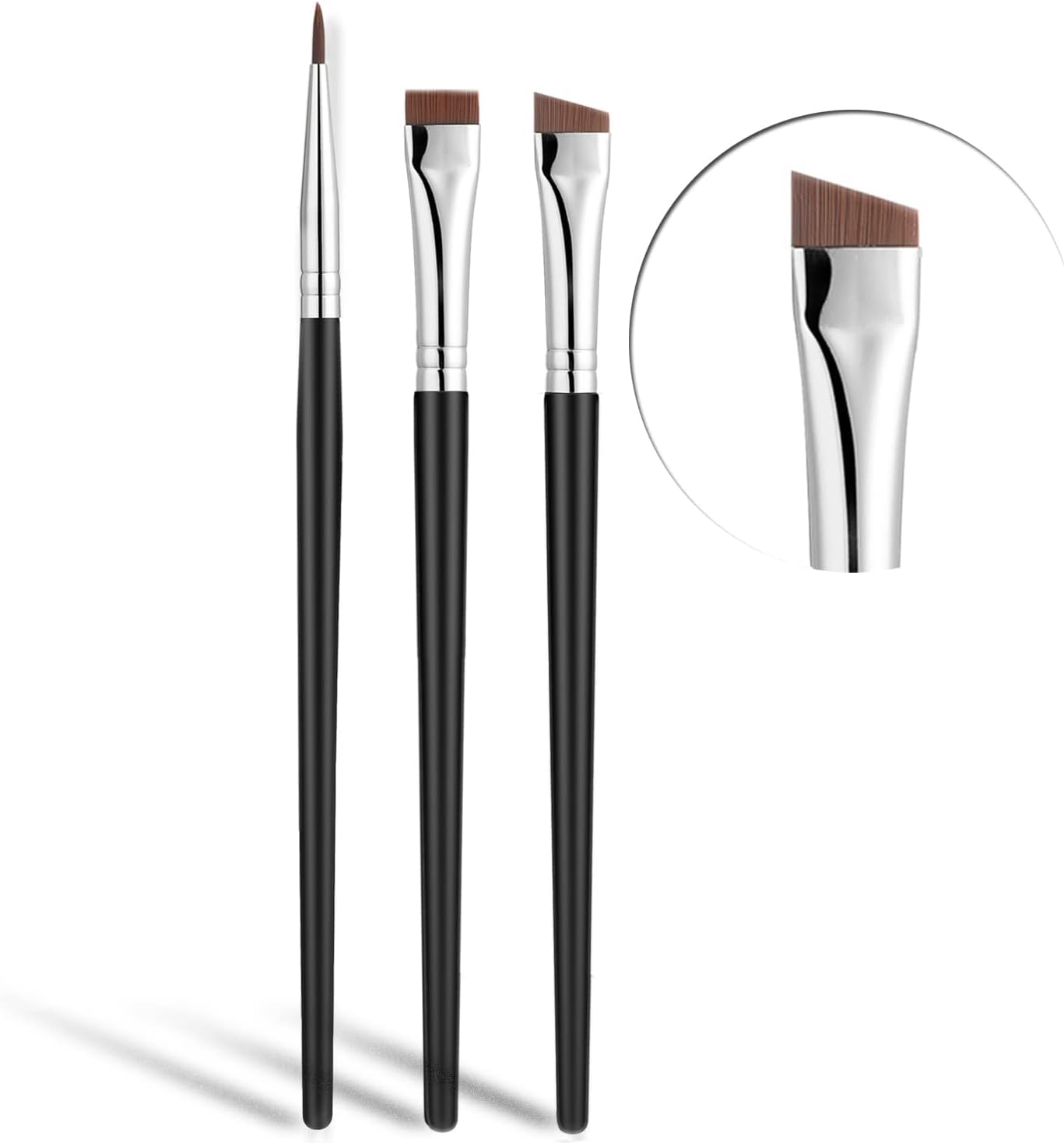 Fine Angled Eyeliner Brush, JASSINS Ultra thin Precision Eye Liner