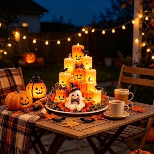 Decoración mesa Halloween para hogar interior y cenas de otoño cálidas 3