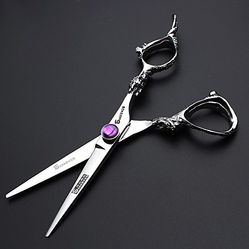 Ciseaux de coiffure professionnels anti fatigue haute dureté 17.5cm 6 pouces - 5