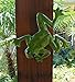 Handmade Realistic Green Frog Fused Glass Extra Large Garden Ornament Figurine