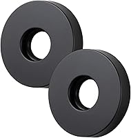 Vista 1 de Corla 2 bridas para brazo de ducha redondas de 2.5 pulgadas Placa de repuesto universal moderna (negro mate)