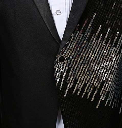 Abito da Uomo Giacca da Smoking con Paillettes