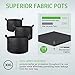 VIVOSUN 5-Pack 20 Gallon Plant Grow Bags, Heavy Duty Thickened Nonwoven Fabric Pots with Handles