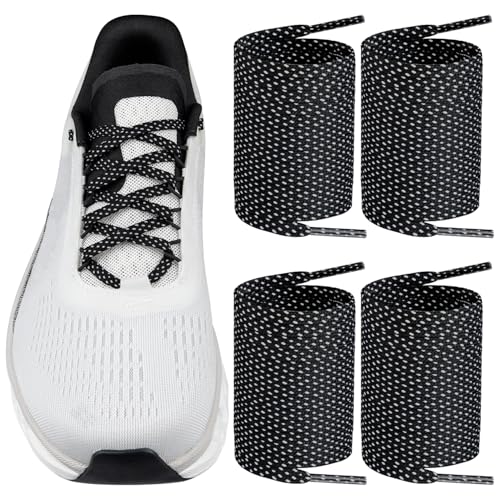 2 Pairs Shoe Laces for ON CloudMonster,7MM Flat Shoelaces Replacement Women Men Sneakers Strings