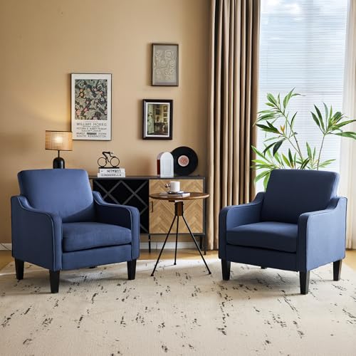 Image of VINGLI Accent Chairs Set of 2, Modern Traditional Armchair for Living Room