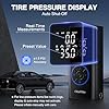 OlarHike Tire Inflator Portable Air Compressor, Smart Dual Hose System, 160PSI Auto Air Pump for Car Tires, Bike,Bicycle, Motorcycles,Electric Pump with LED Light & Digital Pressure Gauge #4