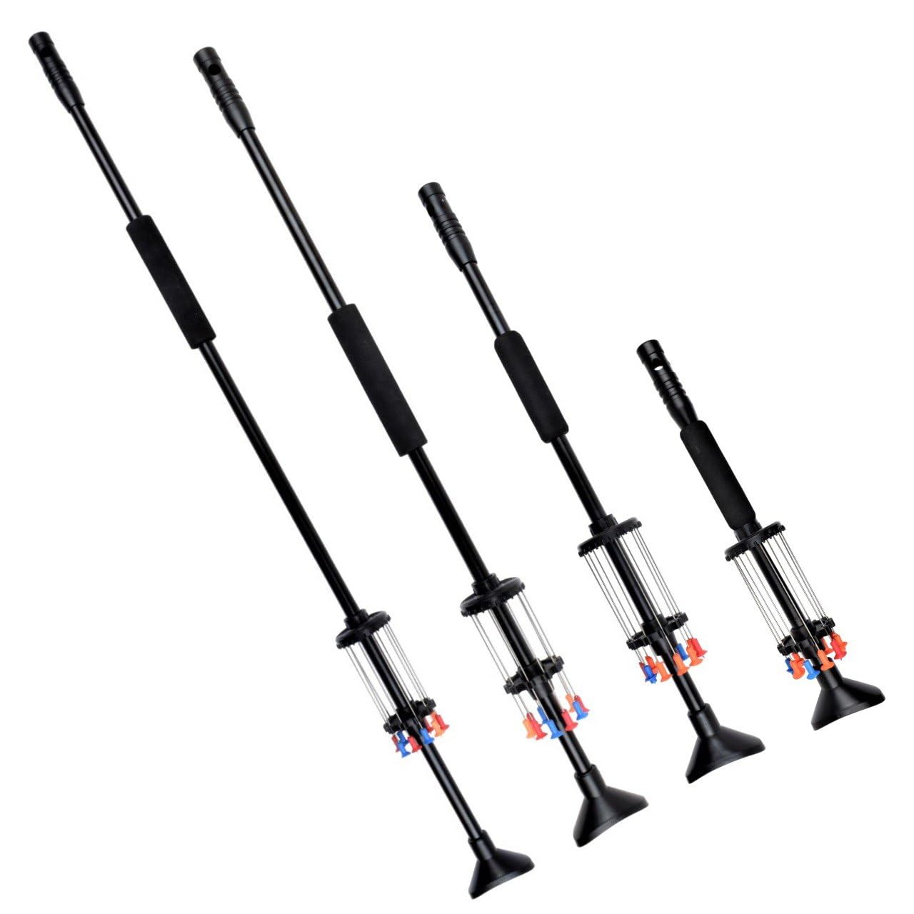 Cerbottana Professionale Sportiva 30" 24” 18” 12” Pollici in Alluminio Resistente e Resina, Leggera, con Porta dardi e 10 dardi Inclusi