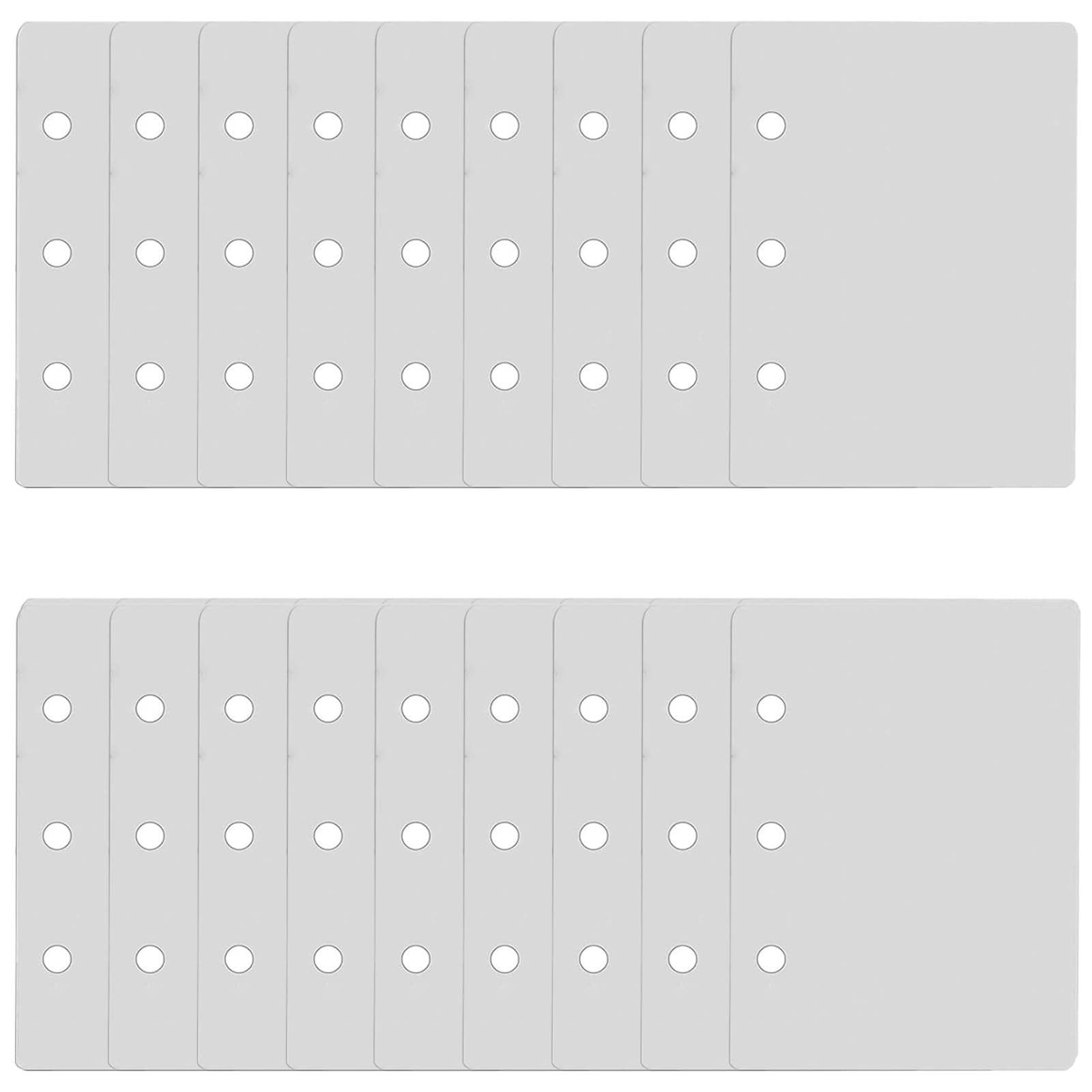 Amazon.co.jp: JUJUGO A8 手帳 仕切り板 20枚セット 透明 PP製