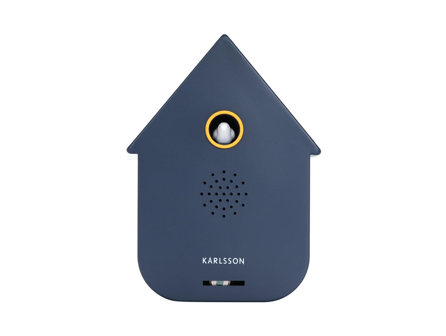 Karlsson Modern Cuckoo Sound Box - Motion Sensor Bird Sound Box - Contemporary House Design - Adjustable Volume - Novelty Home Décor – 11.5 cm (Dark Blue)