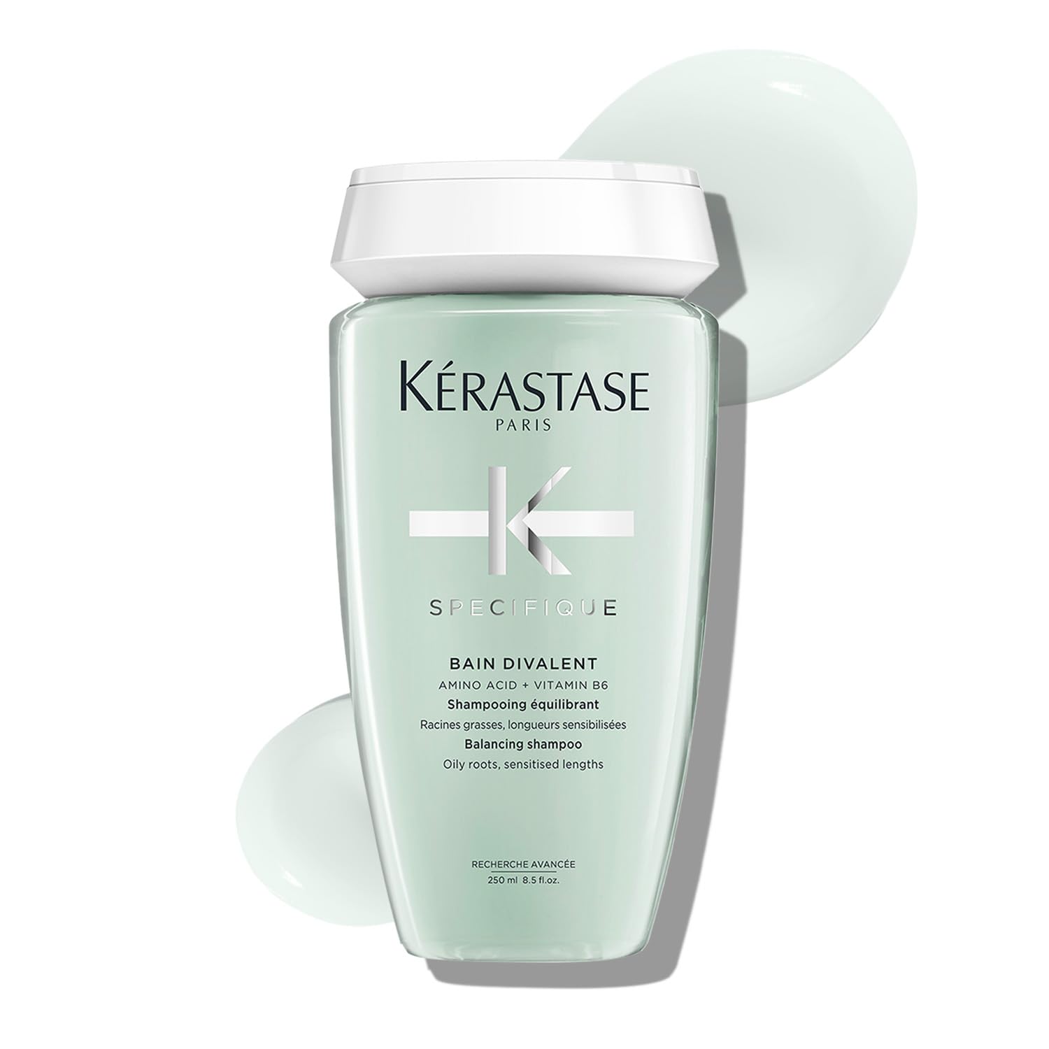 Kérastase Specifique Divalent Balancing Shampoo 250ml | Clarifying Shampoo for Oily Scalp & Dry Hair Lengths | Enriched with Amino Acid and Vitamin B6