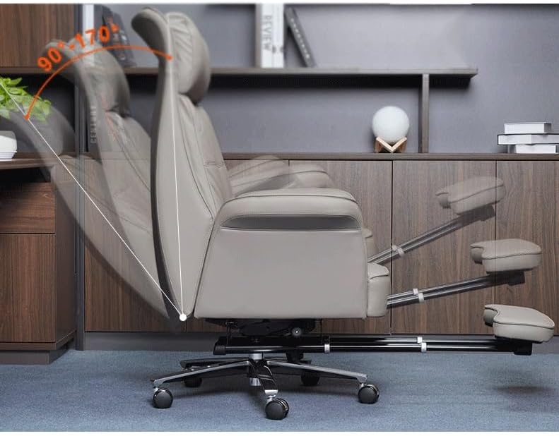 VIDI Office Chair High Back Desk Executive Swivel Boss with Footstool image 3