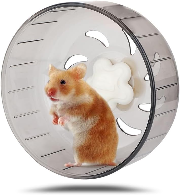 Joyzan Hamster Exercise Wheel, Mice Silent Quiet Running Spinner Mini Pet | Small Guinea Pig Toy Mute Mount Cage Accessories Gerbil Dwarf Syrian Rat Animal Chinchillas Dwarf Syrian Hedgehog Mouse 5in