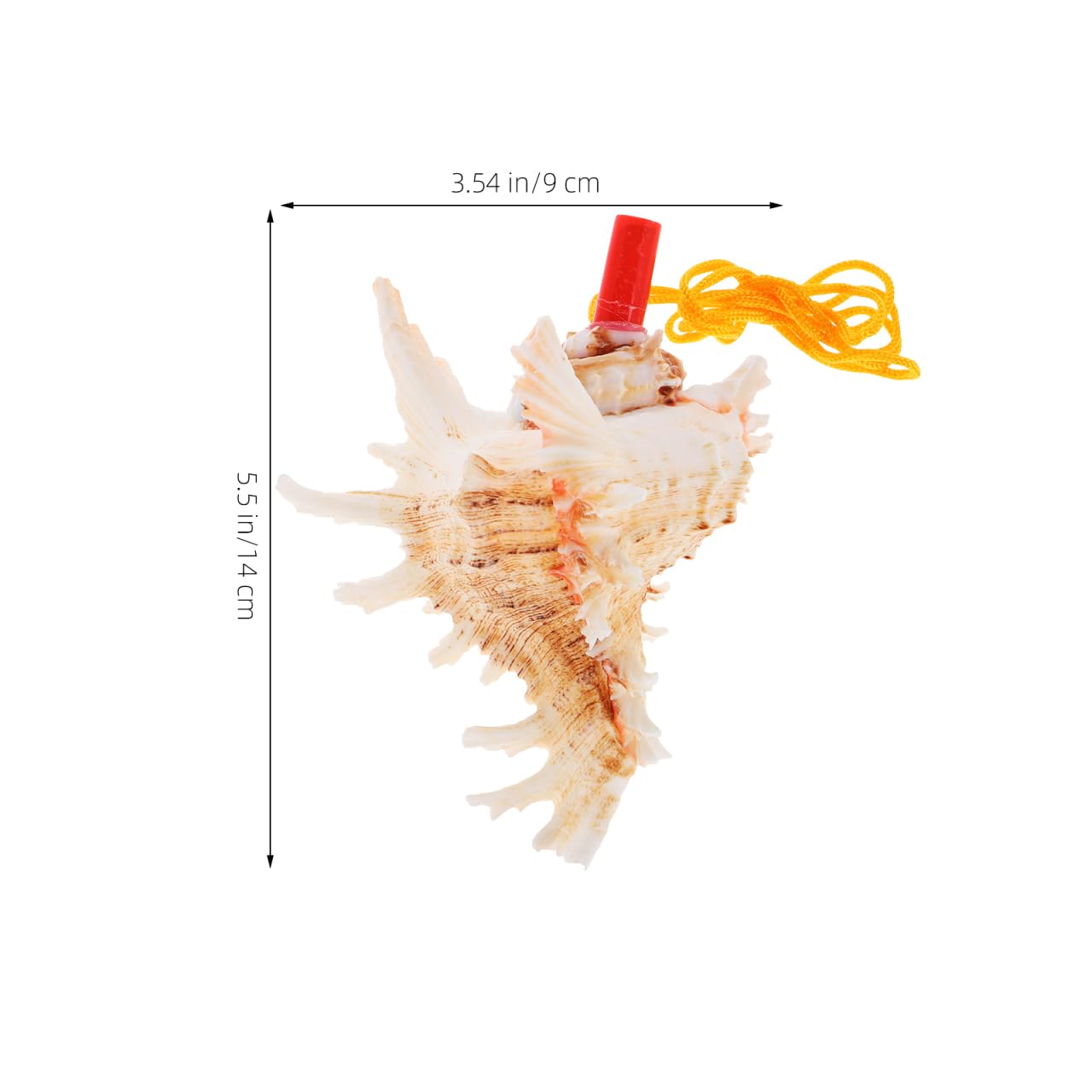 UPKOCH Cuerno Natural De Caracola De Mar 5.51 Pulgadas Silbato Instrumento Musical Versátil Para Niños Juguete De Viaje Con Sonido Melodioso Para Fiesta Y Decoración