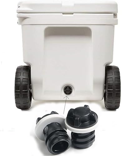 Miniatura 5 de Tapón de drenaje enfriador para refrigeradores RTIC, 2 unidades, a prueba de fugas, repuesto para enfriadores YETI Tundra y RTIC (1 unidad grande y