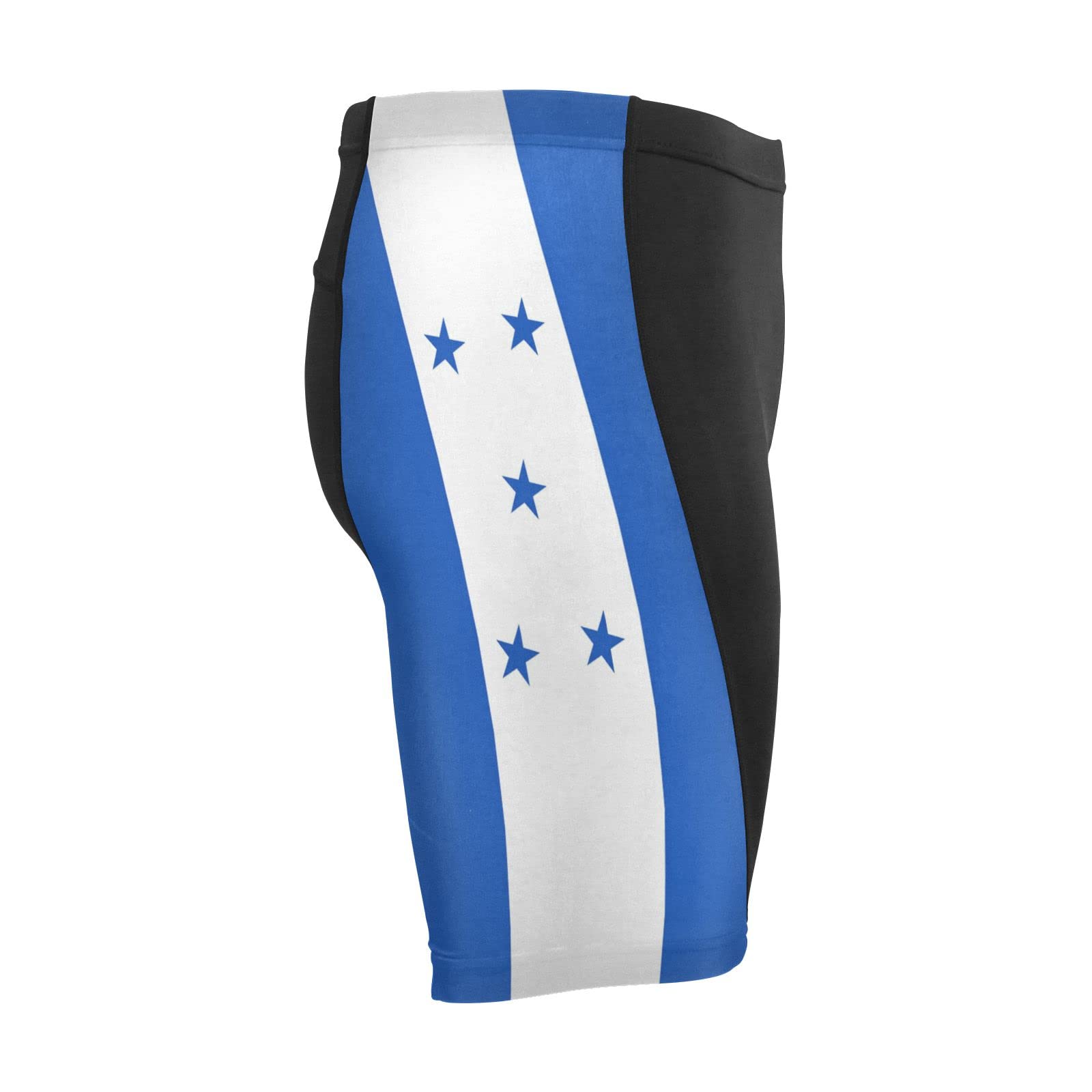 Honduras Flag Men's Bike Shorts Padded Cycling Bicycle Biking Shorts Tight Multicolor