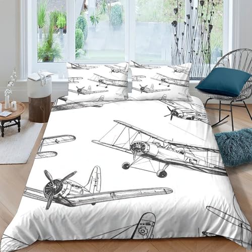 Housse de Couette Dollar Américain en Microfibre 260x220 cm