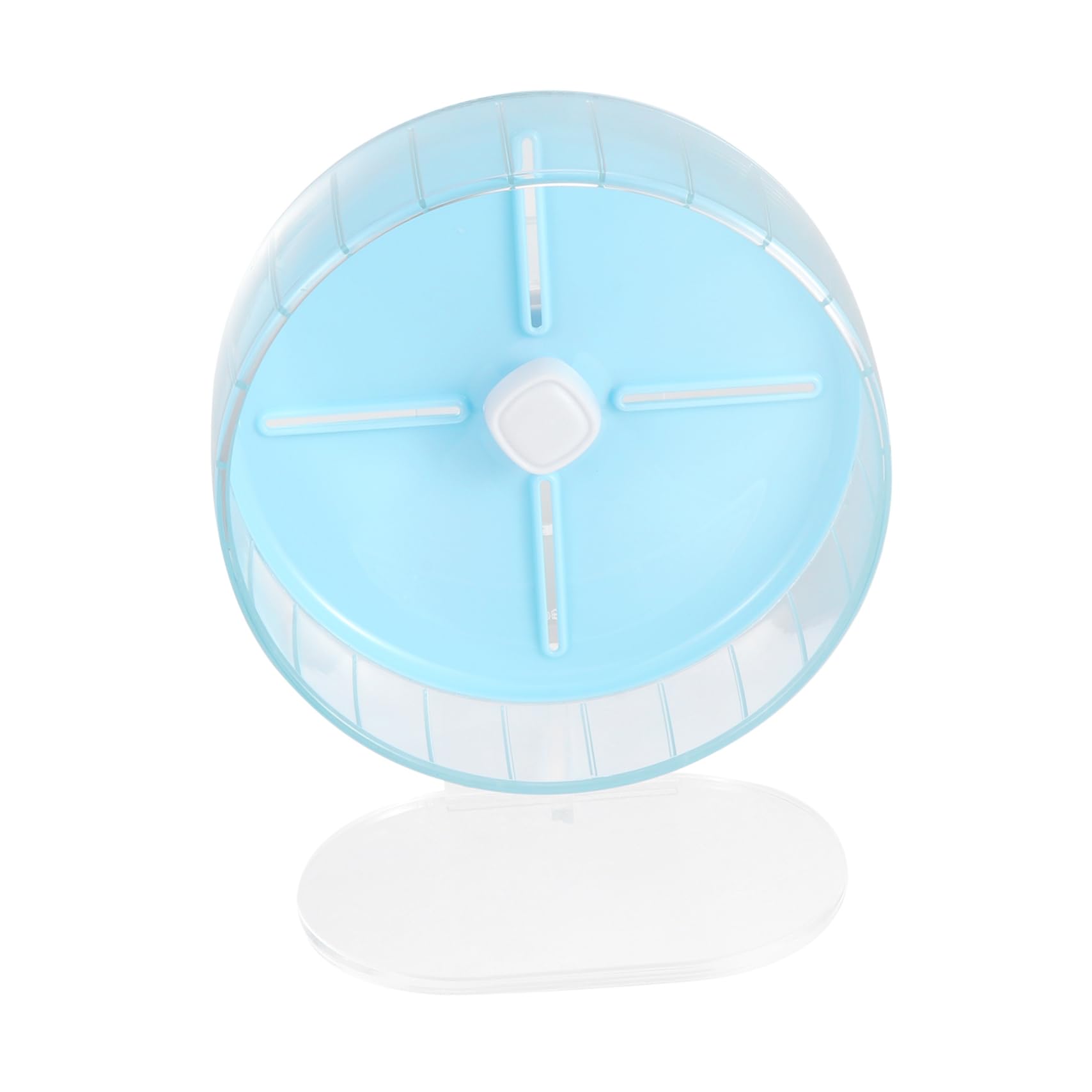 UKCOCO Roulette de Course Silencieuse pour Hamster avec Base Antidérapante pour Petits Animaux comme Gerbille et Souris Roue de Sport Bleu