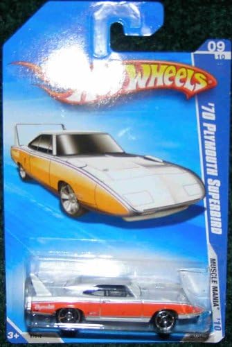 HOT WHEELS 2010 MUSCLE MANIA 09/10 ORANGE/WHITE '70 PLYMOUTH SUPERBIRD