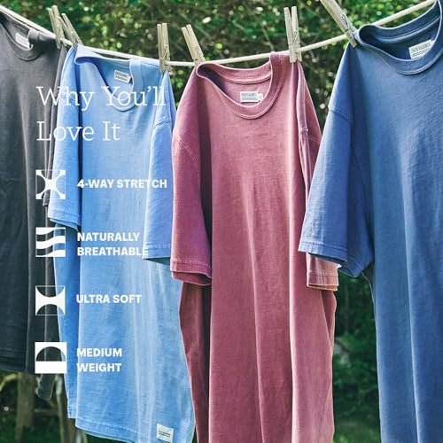 Fair Harbor The Saltaire Tee –– Men's Everyday T-Shirt –– Breathable, Ultrasoft, Vintage-Washed Fabric2