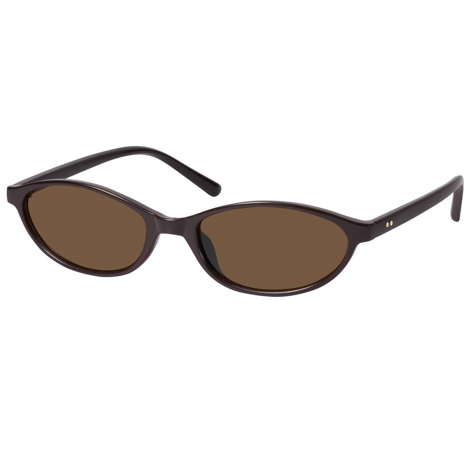 mosanana Small Oval Sunglasses for Women 90s Vintage MS52587 Thin Frame, UV400 Protection, Ideal for Street Style, Concerts, and Daily Wear