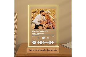 Spotify Plaque Custom Acrylic Music Plaque with Wooden