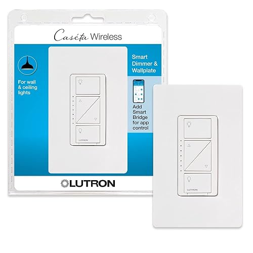 Lutron Caseta Smart Dimmer Switch with Wallplate