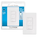 Caseta Original Smart Dimmer Switch With Wallplate &lpar;Lutron Smart Hub Required&rpar;&comma; for LED Lights&comma; 150 Watt&comma; Single-Pole&sol;3-Way&comma; No Neutral Required&comma; PDW-6WCL-WH-A&comma; White