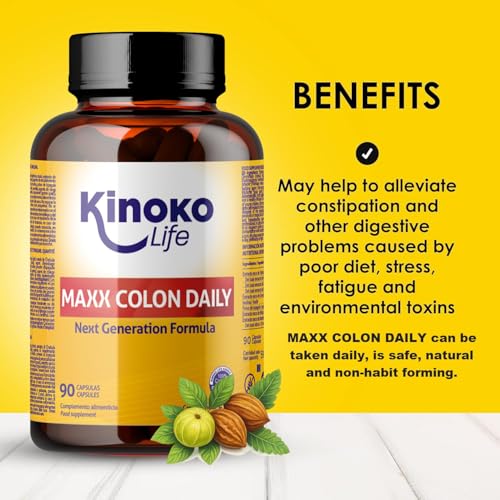 Maxx Colon Daily – Lassativo Naturale E Sollievo Dalla Stitichezza | Triphala + Psyllium (Fibre Prebiotiche) | Regolarità, Transito Intestinale E Riduzione Dei Gas (90 Capsule) - 3