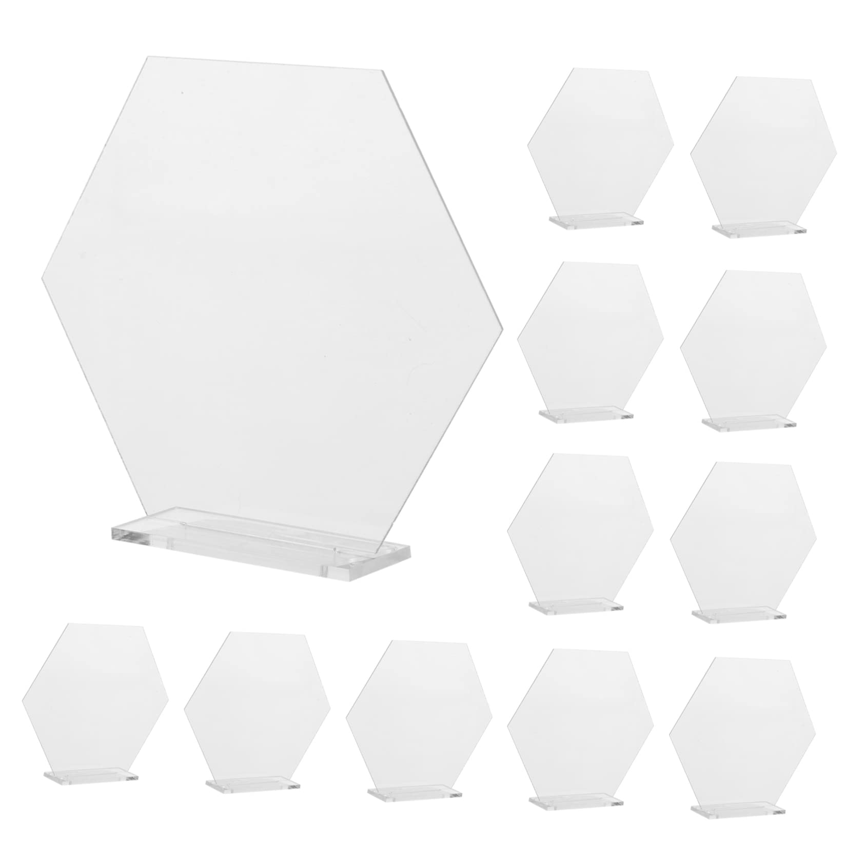 Alipis18pcs Blank Seat Sign DIY Blank Signs Acrylic Place Cards Sublimation Blanks Acrylic Number Sign Reusable Seats Sign Acrylic Table Numbers Wedding Seating Chart Board Seat Card