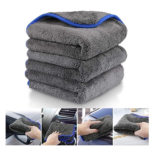 Paño para automóvil Toalla de lavado y secado Limpieza de automóviles para herramientas Suministros Accesorios de ropa Detalles Microfibra Productos para el cuidado del automóvil Limpieza interior u - imagen 2