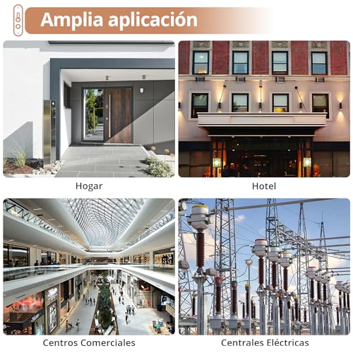 Miniatura 6 de Kamtop Caja De Distribución De Pared Ip65, Caja De Fusibles 2 Filas 24 Módulos, Pequeña Caja Eléctrica Con 5 Terminales Y 7 Conectores Para Exteriores, Jardín, Granja, Taller