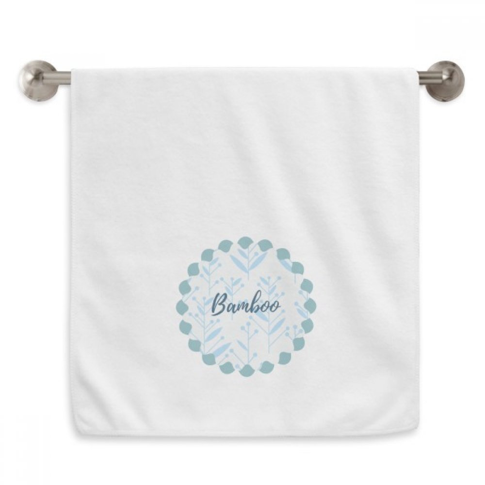 Serviettes débarbouillettes blanc bleu bouton de fleur 13X29