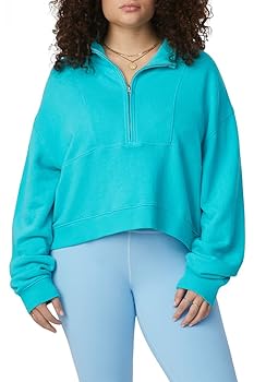 Amazon.com: Bandier x Sincerely Jules_The Holly Half Zip