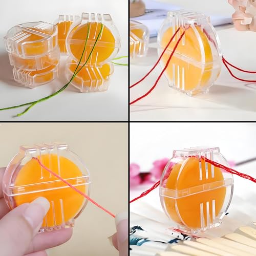 Cera para hilo de coser 4 piezas con caja plástica miniatura 5