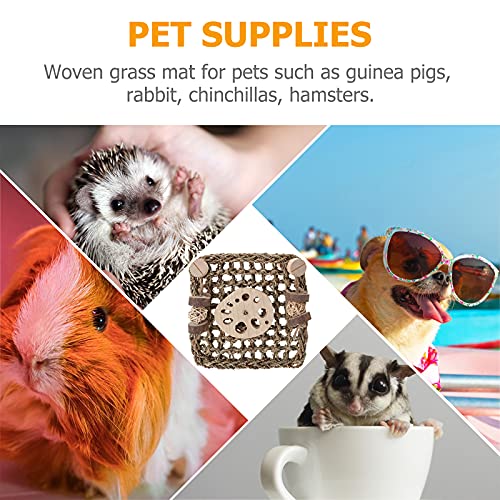 iplusmile Vogel Accessoire 1 st Rabbir Kooi Gras Mat Geweven Bed Mat Cavia Hamster Nest Kauwspeelgoed - Afbeelding 8