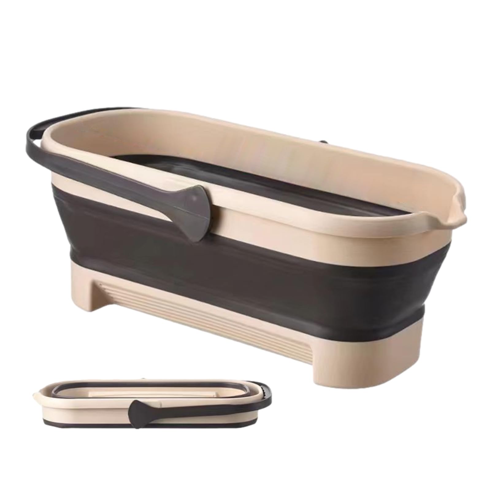 0XBIT Secchi Pieghevoli In Silicone - 2 Pezzi | Impermeabili, Compatti Per Spiaggia, Campeggio E Giardino - Foto 2