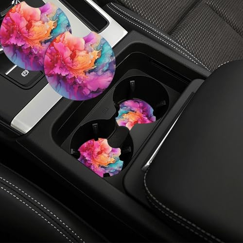 Portavasos para carro 2 piezas antideslizante impermeable miniatura 1