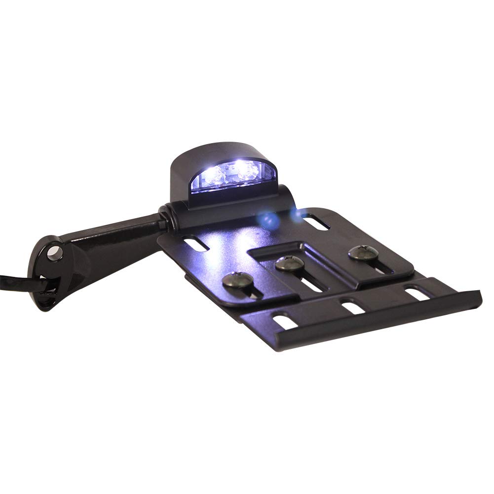 ramki na tablice rejestracyjne Pasuje do motocykla Harley Dyna Sportster 883 1200 XL 07-16 Teleskopowy składany uchwyt na tablicę rejestracyjną LED z bocznym mocowaniem