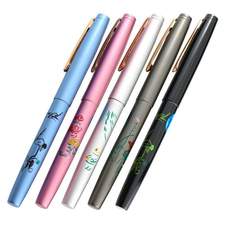 Hero original 343 Iridium Nib (pack of 2) Fountain Pen smooth Writing Metal Body, Random colours ,Multicolor