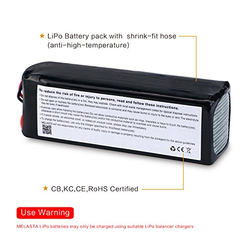 Melasta 4S 14.8V Lipo Battery 2200Mah 50C Rc Lipo Battery Compatible With Xt60 Plug For Rc Airplane Helicopter Quadcopter Vehicle Boat #TOP3